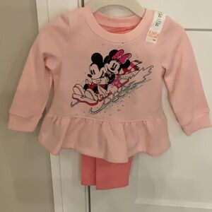 Pink Mickey and Minnie Toddler Outfit